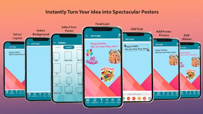 Online Poster Maker & Designer android App screenshot 1